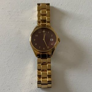 Gold Kate Spade Watch with Brown Face